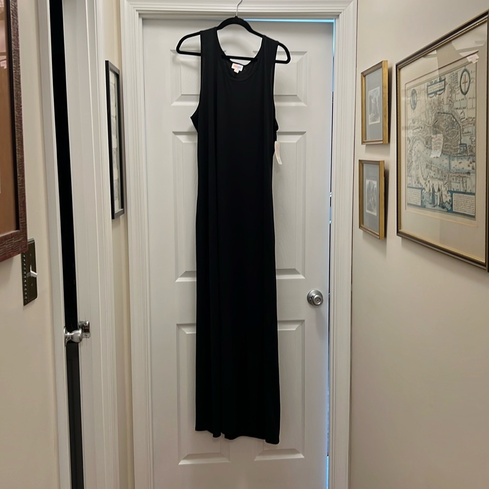 Lularoe Dani Maxi Dress, 3XL, NWT, black